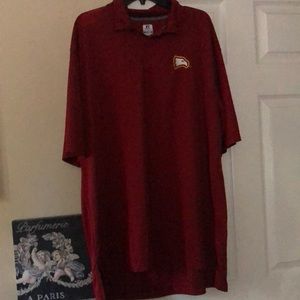 Russell Winthrop Eagles Maroon Polo Shirt 2xl
